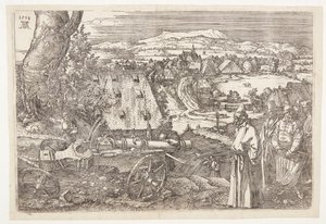 Krajobraz z kanonem autorstwa Albrecht Dürer