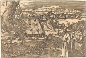 Krajobraz z armatą autorstwa Albrecht Dürer
