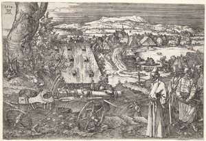 Krajobraz z armatą autorstwa Albrecht Dürer