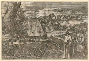 Krajobraz z armatą autorstwa Albrecht Dürer