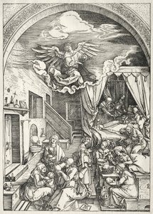 Życie Dziewicy: Narodzenia Najświętszej Maryi Panny autorstwa Albrecht Dürer
