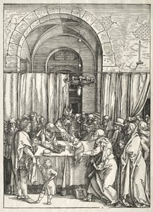 Życie Dziewicy: Odrzucenie Ofiary Joachima autorstwa Albrecht Dürer