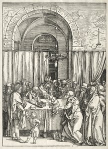 Życie Dziewicy: Odrzucenie Ofiary Joachima, 1504-1505. autorstwa Albrecht Dürer