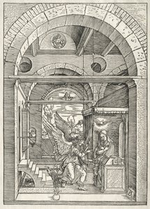 Życie Dziewicy: Zwiastowanie, 1504-1505. autorstwa Albrecht Dürer