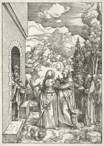 Życie Dziewicy: Nawiedzenie, 1504-1505. autorstwa Albrecht Dürer