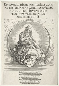 Życie Dziewicy: Strona tytułowa autorstwa Albrecht Dürer
