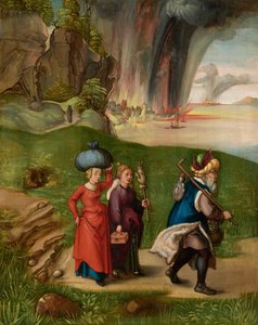 Lot i jego córki [rewers] autorstwa Albrecht Dürer