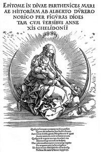 Madonna jako Karmiąca Matka i Boska Istota, 1511, 1936 autorstwa Albrecht Dürer