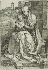 Madonna przy ścianie autorstwa Albrecht Dürer