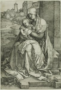 Madonna przy ścianie autorstwa Albrecht Dürer