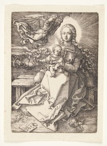 Madonna ukoronowana przez anioła autorstwa Albrecht Dürer