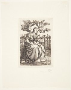 Madonna ukoronowana przez dwa anioły autorstwa Albrecht Dürer