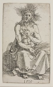 Siedzący Mąż Smutków autorstwa Albrecht Dürer