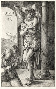 Mąż boleści przy kolumnie autorstwa Albrecht Dürer