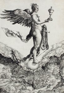 Nemezis (Wielkie szczęście) autorstwa Albrecht Dürer