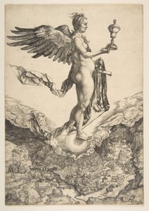 Nemezis Wielka Fortuna, ca. 1501. autorstwa Albrecht Dürer