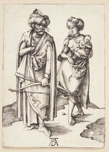 Rodzina orientalna autorstwa Albrecht Dürer