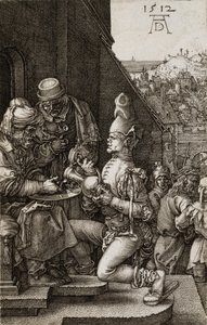 Piłat myjący ręce od męki, 1512 autorstwa Albrecht Dürer