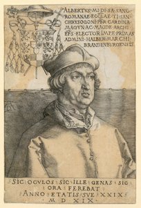 Portret kardynała Albrechta z Brandenburgii autorstwa Albrecht Dürer