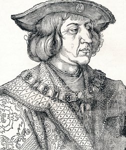 Portret cesarza Maksymiliana I, 1511, 1906 autorstwa Albrecht Dürer