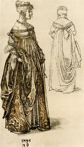 Szykowna wenecka dama autorstwa Albrecht Dürer