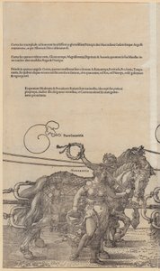 Providentia, karta 3 z cyklu „Wielki wóz triumfalny” autorstwa Albrecht Dürer