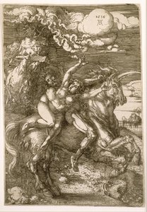 Gwałt na Prosperpinie (Uprowadzenie na jednorożcu) autorstwa Albrecht Dürer