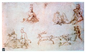 Studium czerwonej kredy, ok. 1500 autorstwa Albrecht Dürer