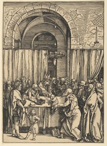 Odrzucenie ofiary Joachima, z Życia Marii autorstwa Albrecht Dürer
