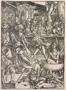 Objawienie św. Jana: Męczeństwo św. Jana, 1511. autorstwa Albrecht Dürer