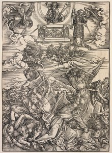 Objawienie św. Jana: Cztery anioły niszczące, 1511. autorstwa Albrecht Dürer