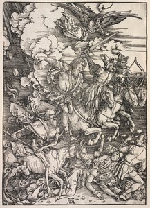 Objawienie św. Jana: Czterej Jeźdźcy, 1511. autorstwa Albrecht Dürer