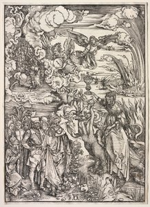 Objawienie św. Jana: Niewiasta Babilonu autorstwa Albrecht Dürer