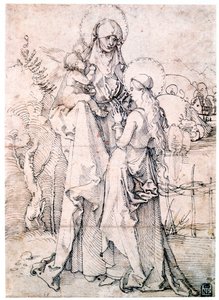 Św. Anna z Dzieciątkiem i Maryją Panną, ok. 1500 autorstwa Albrecht Dürer