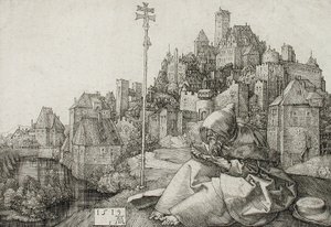 Czytanie o św. Antonim autorstwa Albrecht Dürer