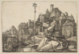 Św. Antoni czytanie, 1519. autorstwa Albrecht Dürer