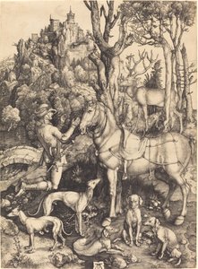 Święty Eustachy autorstwa Albrecht Dürer
