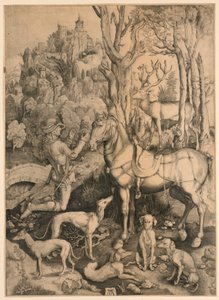 Święty Eustachy autorstwa Albrecht Dürer