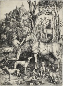 Święty Eustachy autorstwa Albrecht Dürer