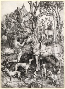 Święty Eustachy autorstwa Albrecht Dürer