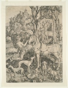 Święty Eustachy autorstwa Albrecht Dürer