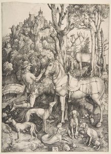 Św. Eustachy, ca. 1501. autorstwa Albrecht Dürer