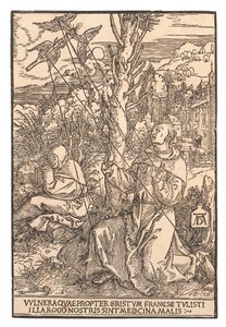 Stygmaty św. 1505. autorstwa Albrecht Dürer