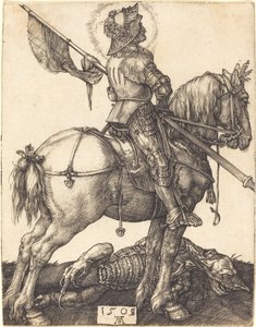 Święty Jerzy na koniu autorstwa Albrecht Dürer