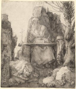 Święty Hieronim nad wierzbą Pollard autorstwa Albrecht Dürer