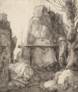 Święty Hieronim pod wierzbą Pollard, 1512. autorstwa Albrecht Dürer