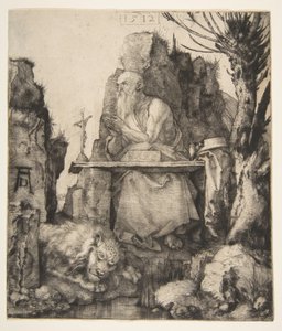 Święty Hieronim pod wierzbą Pollard, 1512. autorstwa Albrecht Dürer