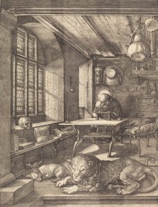 Święty Hieronim w swoim gabinecie, 1514. autorstwa Albrecht Dürer