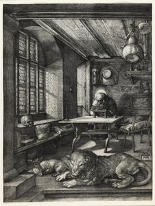 Święty Hieronim w swoim gabinecie, 1514 autorstwa Albrecht Dürer
