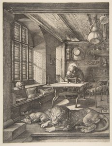 Święty Hieronim w swoim gabinecie, 1514. autorstwa Albrecht Dürer